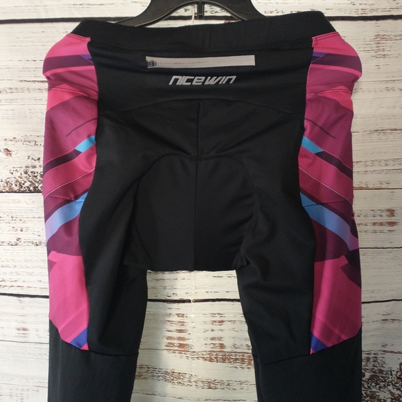 Nice Win Padded Thermal Fleece Cycling Leggings size L.    J - Picture 4 of 12